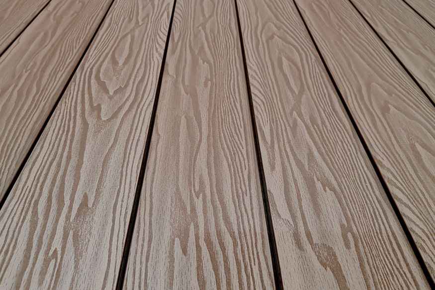 Террасная доска ДПК Terrapol Смарт 3D (полнотелая с пазом) Тик Киото купить в Симферополe