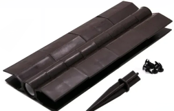 Угловой шарнир для грядок ДПК 300 мм, коричневый