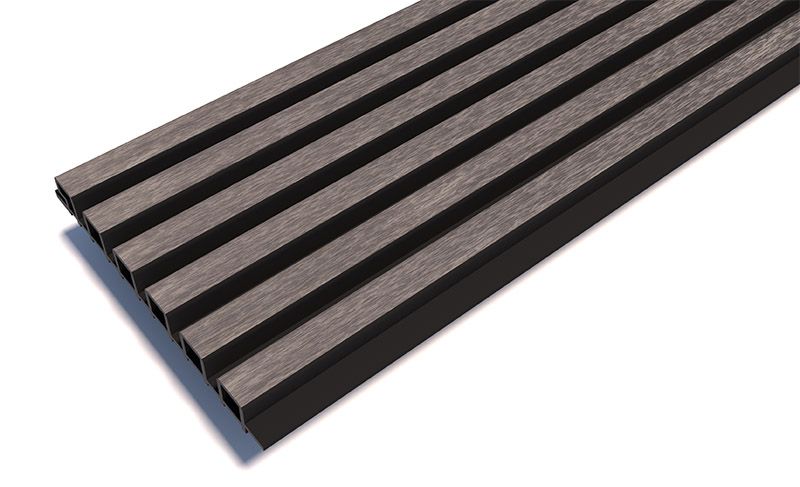 Реечные панели Woodwex, Lines Ultra, Smoke gray купить в Симферополe