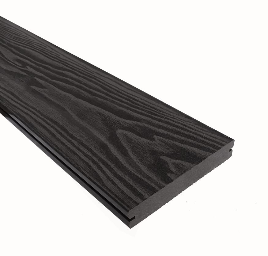 Террасная доска ДПК Terrapol Смарт 3D (полнотелая с пазом) Черное дерево купить в Симферополe