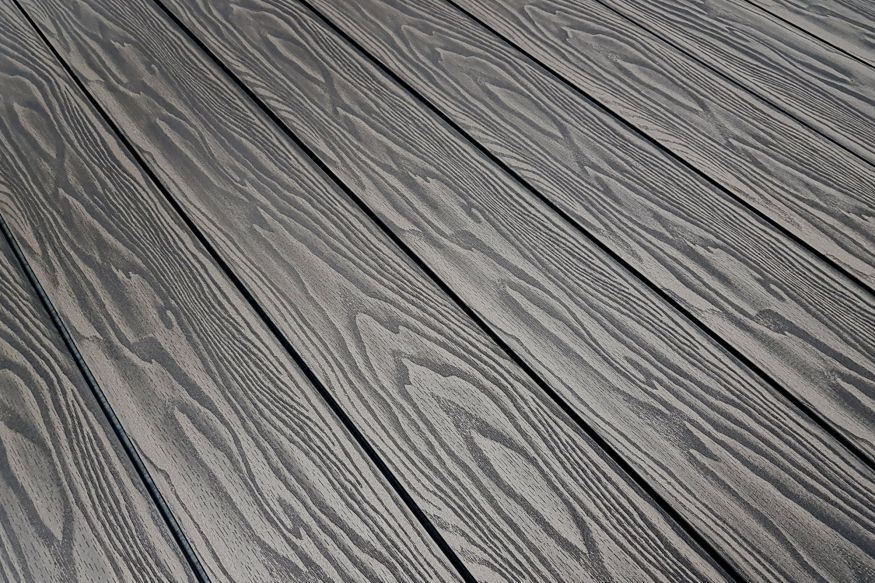 Террасная доска ДПК Terrapol Смарт 3D (полнотелая с пазом) Черное дерево купить в Симферополe