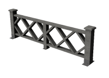 Декоративное ограждение из ДПК GRINDERDECO Миллениум в цвете серый базальт.