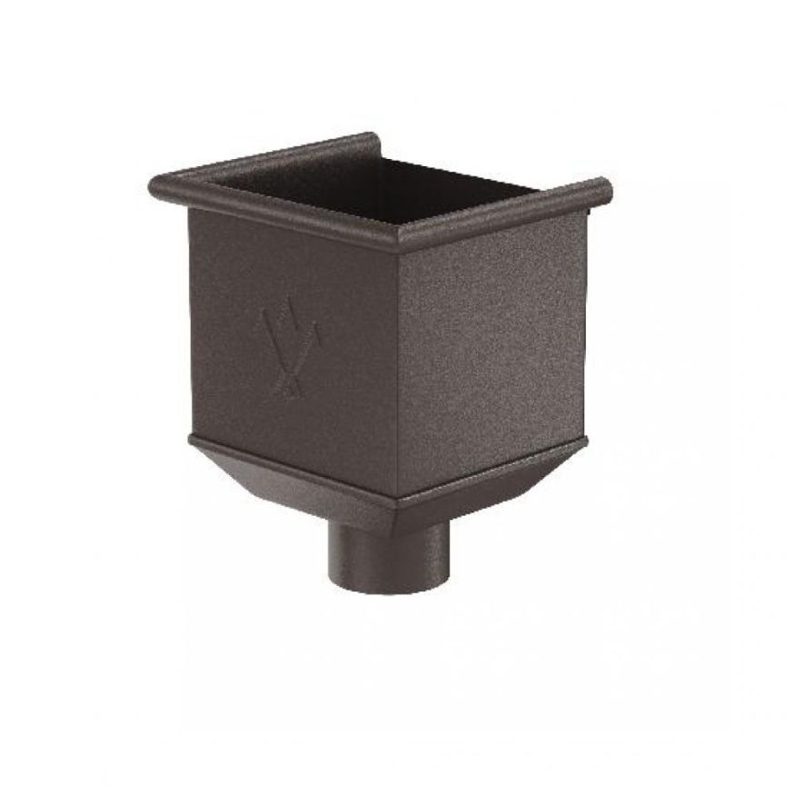 Воронка водосборная Aquasystem RR 32, тёмно-коричневая матовая, 125/90. купить в Симферополe