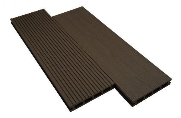 Террасная доска WOODVEX Select из ДПК темно-коричневого цвета купить в Симферополe