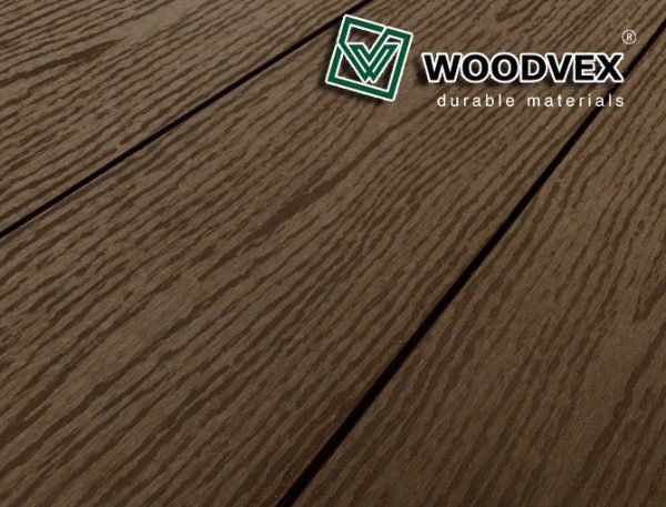 Террасная доска WOODVEX Select из ДПК темно-коричневого цвета купить в Симферополe