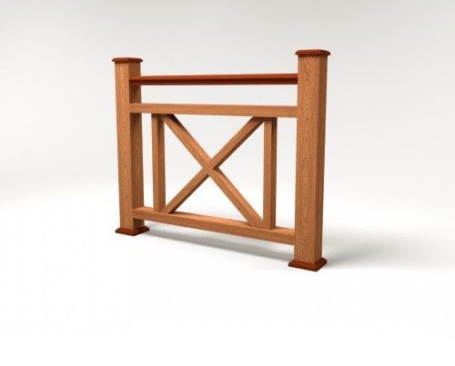 Ограждение из ДПК FG2 терракотового цвета купить в Симферополe