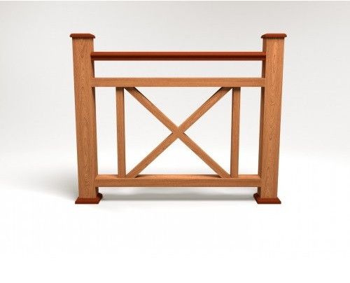 Ограждение из ДПК FG2 терракотового цвета купить в Симферополe