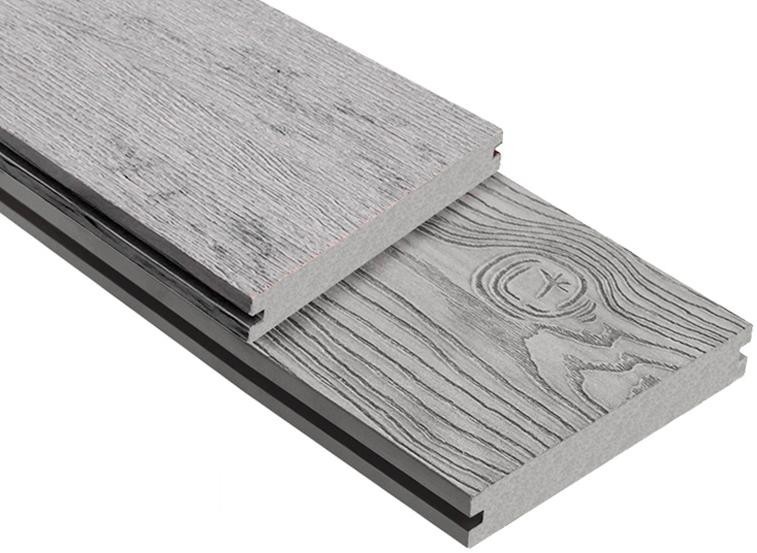 Террасная доска ДПК Outdoor 3D полнотелая STORM/OCEAN GREY, серый микс. купить в Симферополe