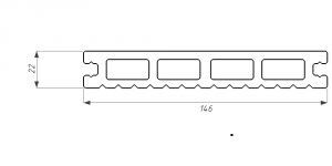 Террасная доска из ДПК WOODVEX Select в цвете Венге купить в Симферополe