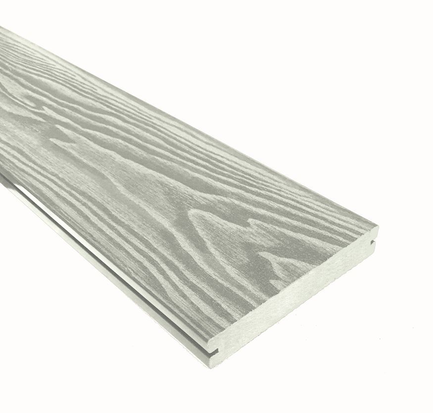 Террасная доска ДПК Terrapol Смарт 3D (полнотелая с пазом) Дуб беленый купить в Симферополe