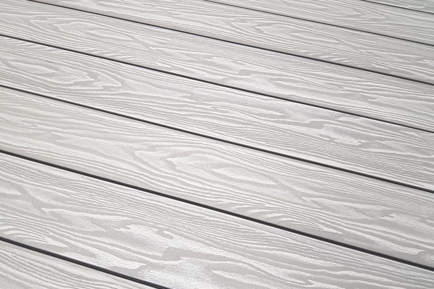 Террасная доска ДПК Terrapol Смарт 3D (полнотелая с пазом) Дуб беленый купить в Симферополe