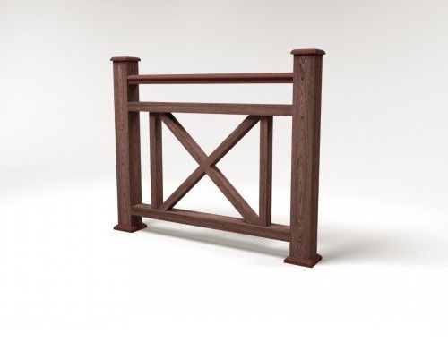 Ограждение из древесно-полимерного композита FG2, цвет шоколадный. купить в Симферополe