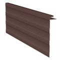 Коричневая J-фаска (ветровая, карнизная планка) для сайдинга купить в Симферополe