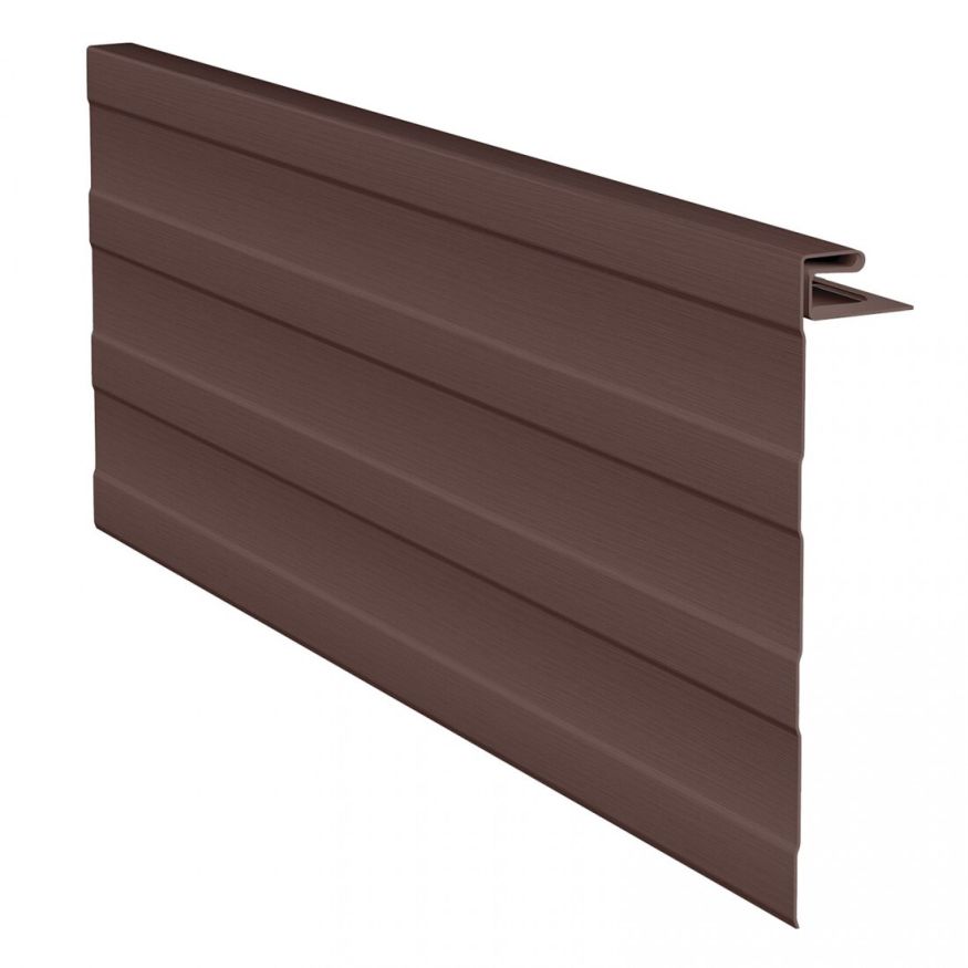 Коричневая J-фаска (ветровая, карнизная планка) для сайдинга купить в Симферополe